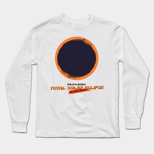 Total Solar Eclipse, Fat Shady Edition Astronomical Eclipse Event Art Long Sleeve T-Shirt